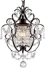 Farmhouse Gold Chandelier — 1-Light — Bronze