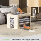 Linen Beige Throw Pillow - View 2