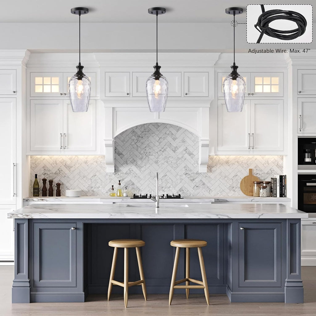 Farmhouse Black Pendant Light — 1-Light - View 6