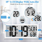 Battery Operated Wall Clock — 15.2" - View 4