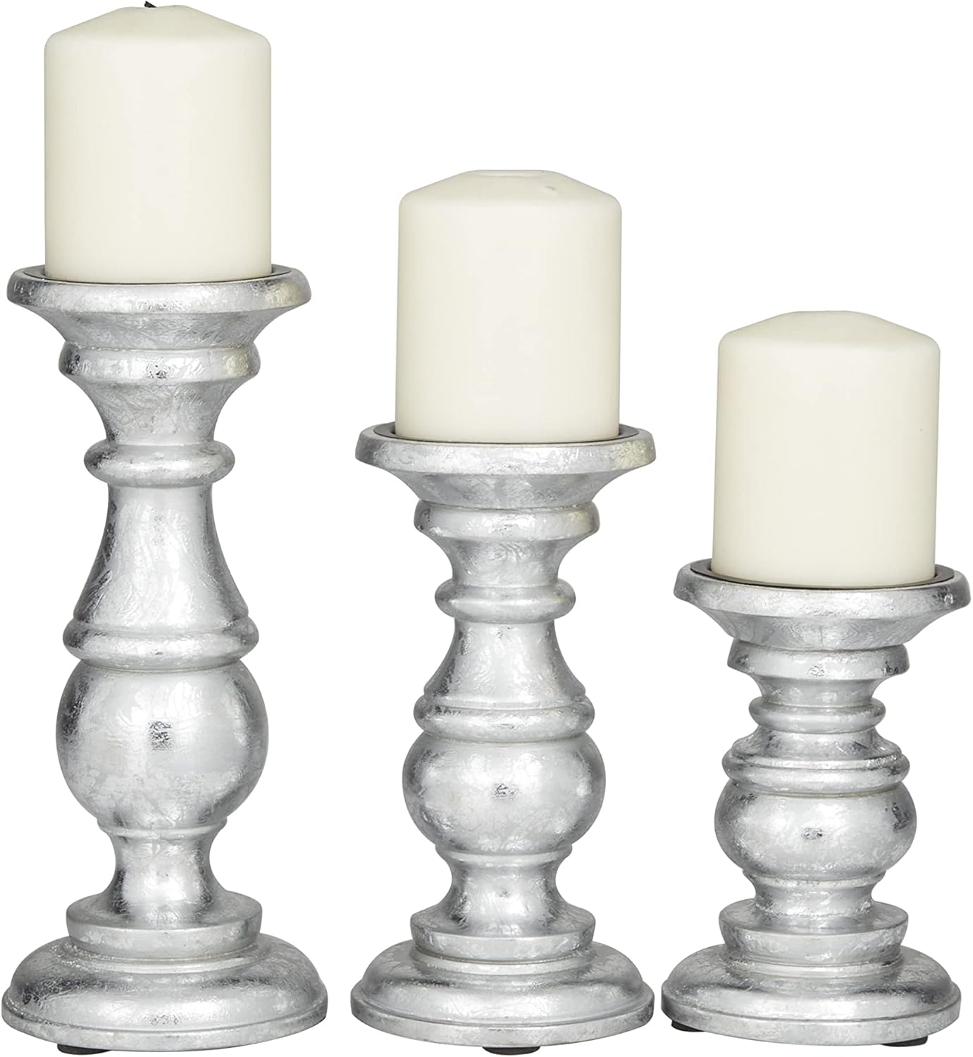 Farmhouse Black Pillar Candle — 6" — 10" x 4" x 4"