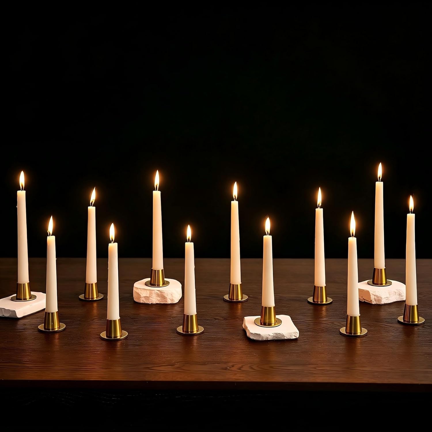 Luxe Metal Candle — Set of 4 — Style 2