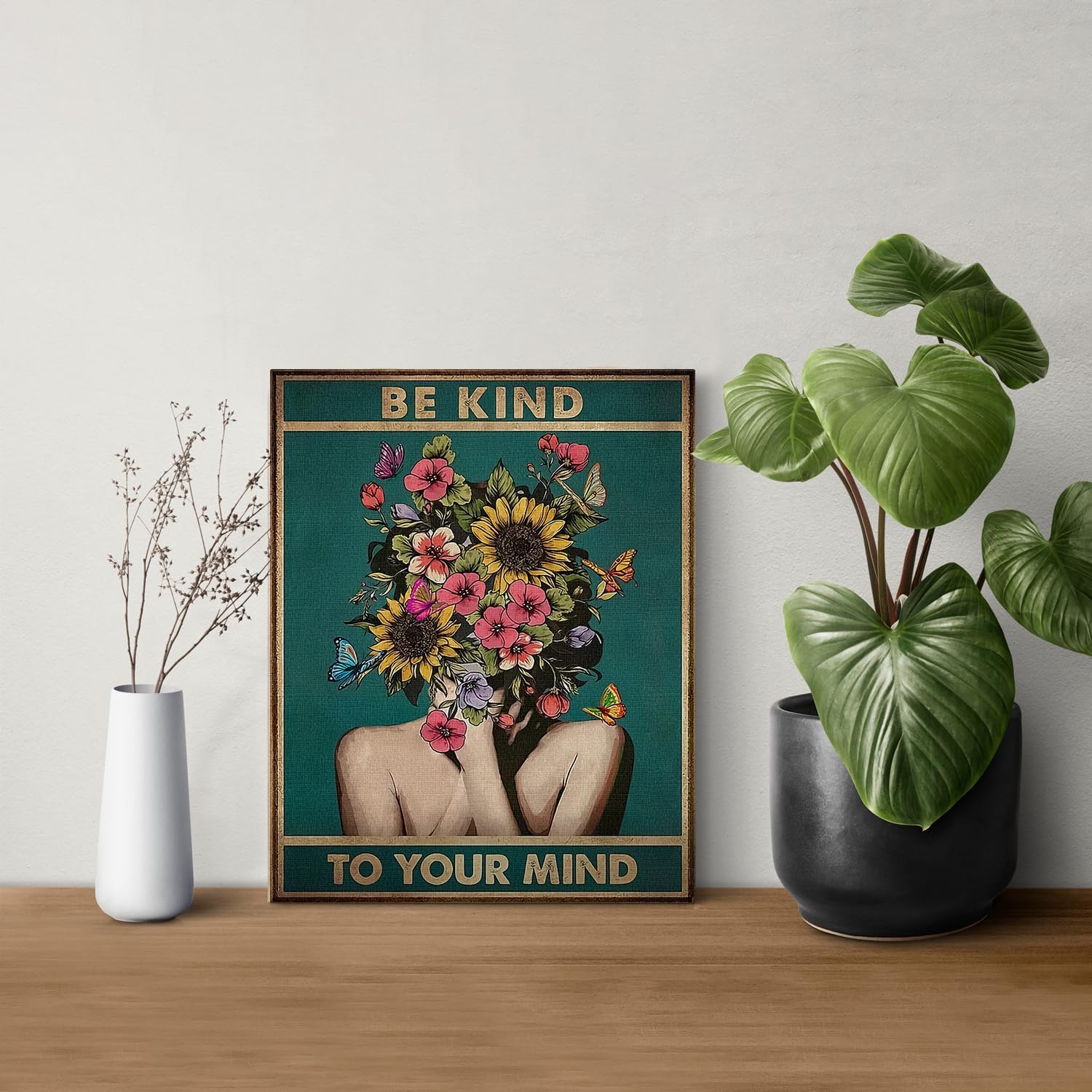 Black Canvas Wall Art — 10" - View 3