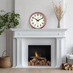 Vintage Mid-Century Beige Wall Clock — 12.4" - View 5