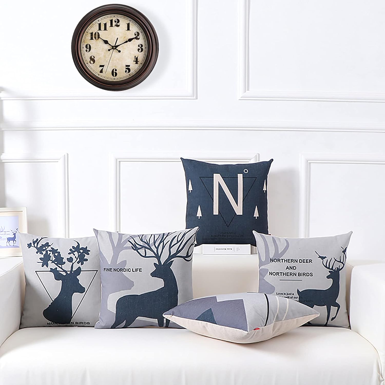 Battery Operated Farmhouse Wall Clock — 12" - View 5