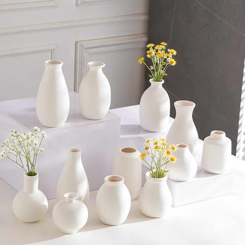 Boho Black Vase — Set of 12
