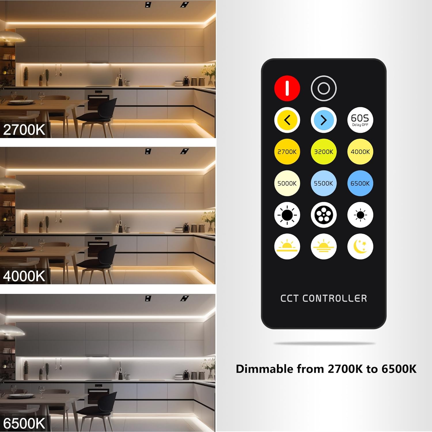 Dimmable Metal LED Strip Lights - View 4