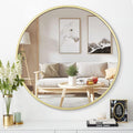 Framed Luxe Gold Wall Mirror — 16" — Gold