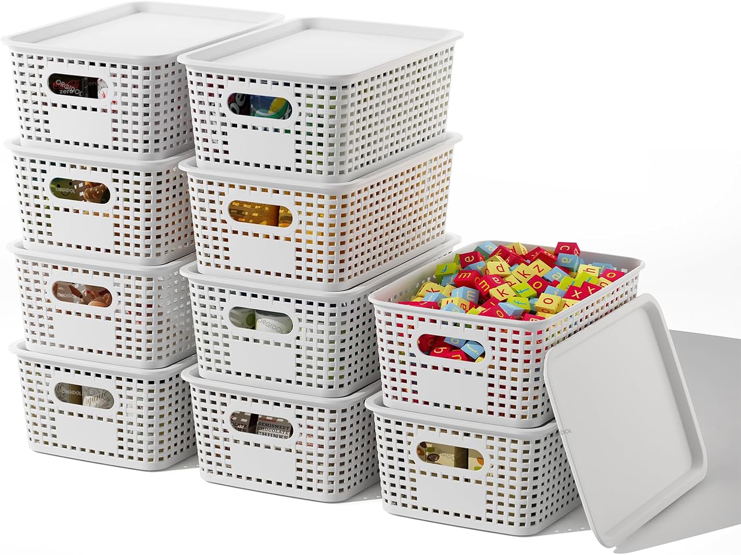Black Storage Bin — 10 Pack