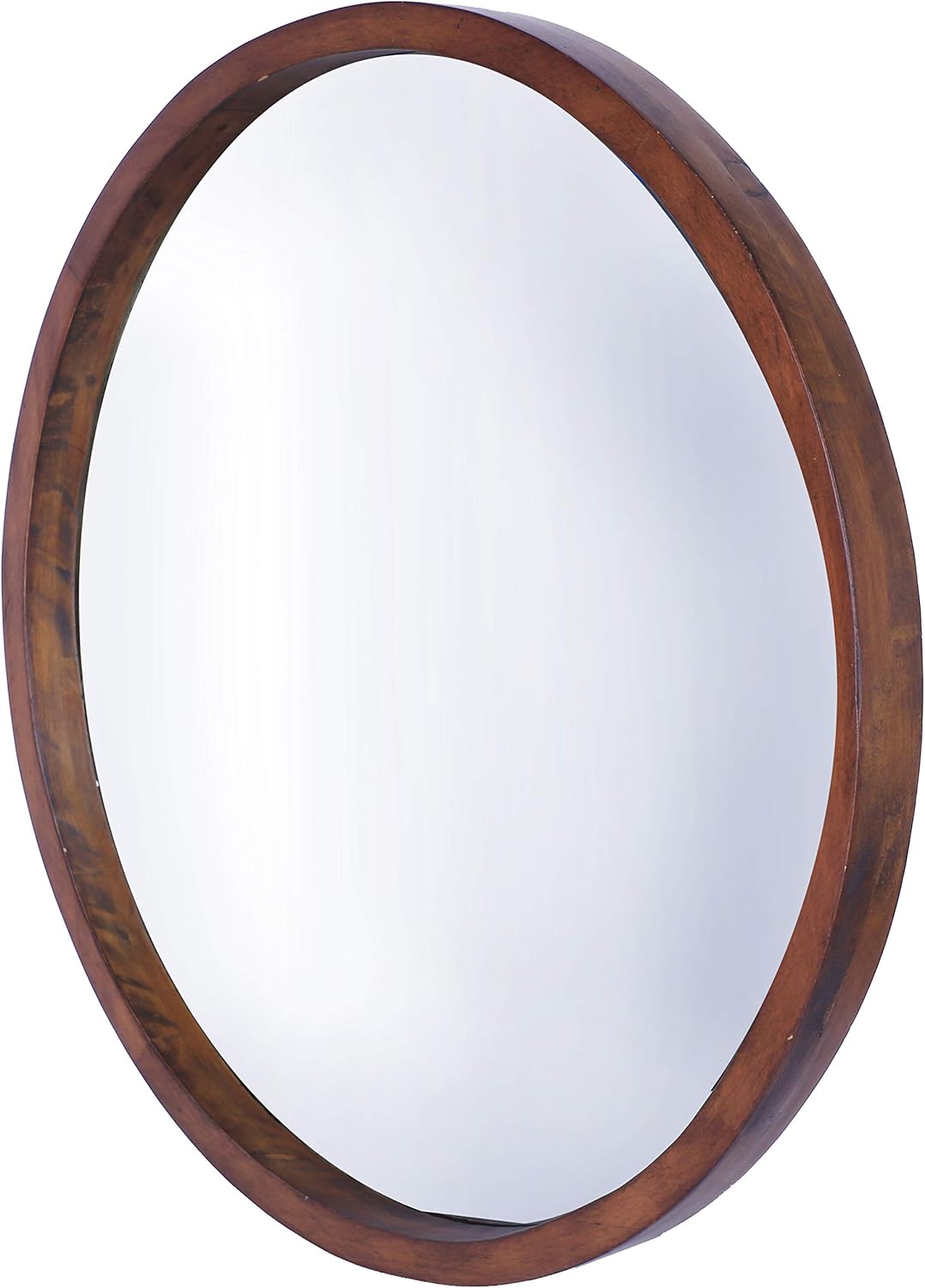 Farmhouse Beige Round Mirror — 22" - View 2