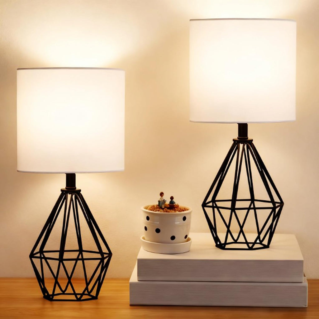 Luxe Black Desk Lamp — Set of 2 — Black 2 pack