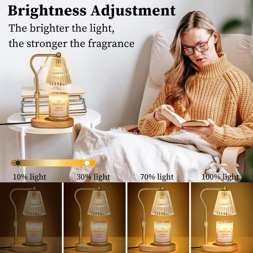 Adjustable Brown Table Lamp - View 2