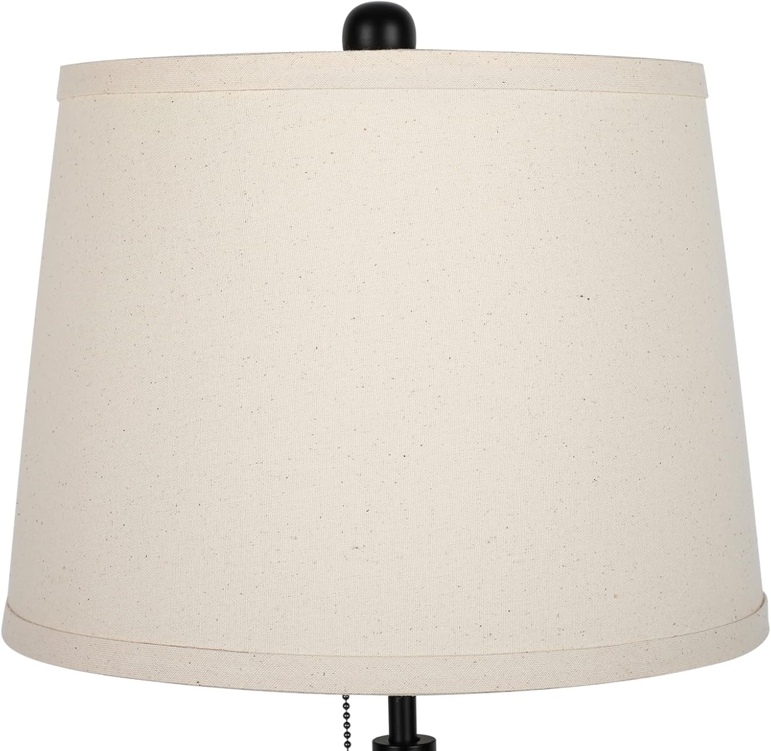 Dimmable Modern Beige Nightstand Lamp — Set of 2 - View 7