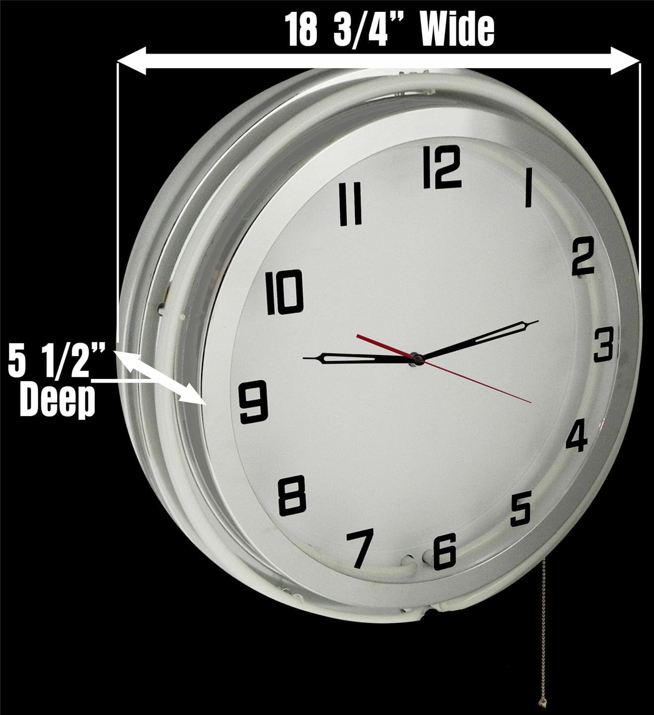 Vintage Blue Wall Clock - View 3