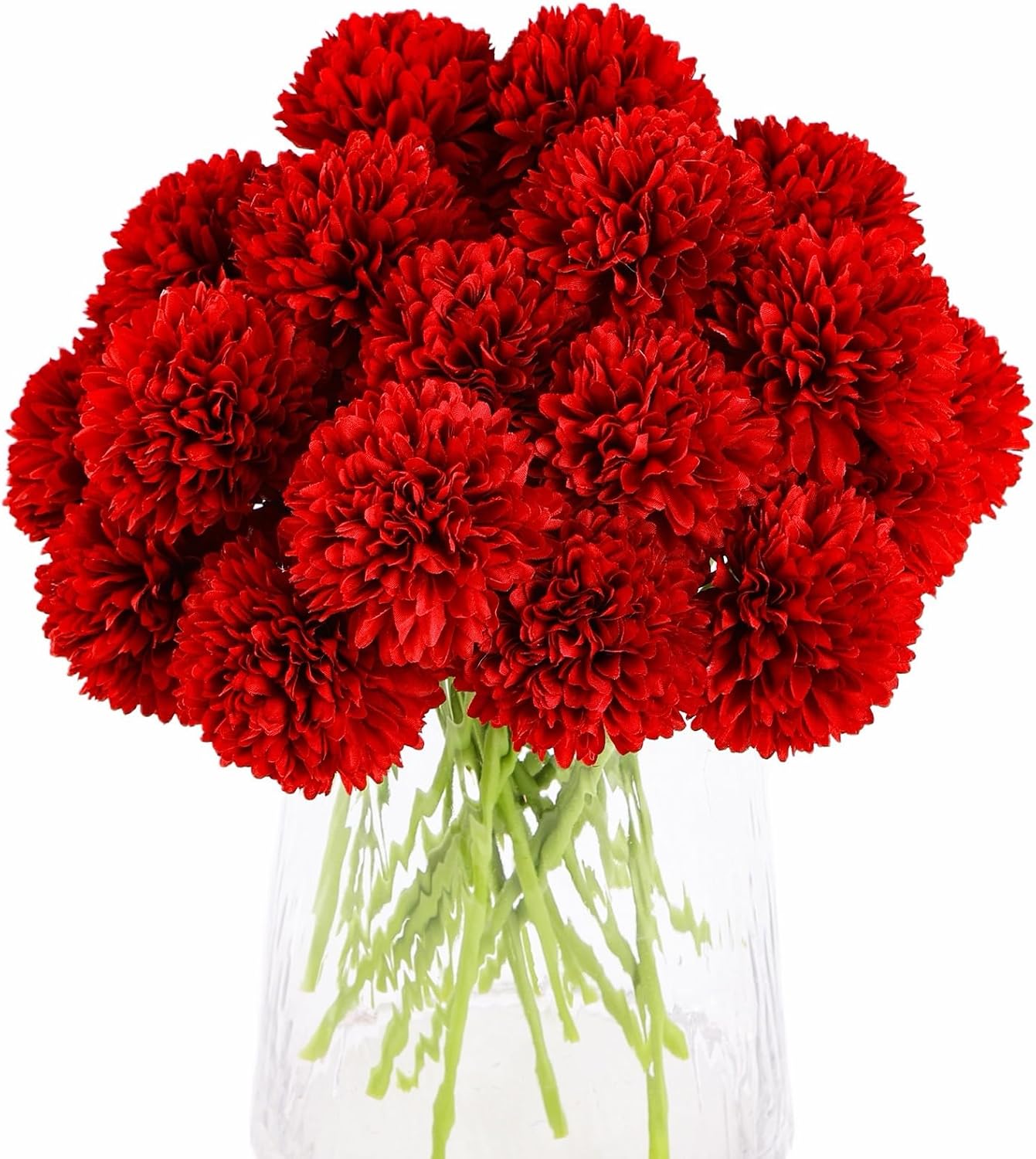 Black Artificial Flowers — Red