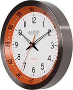 Mid-Century Black Wall Clock — 10" - View 2