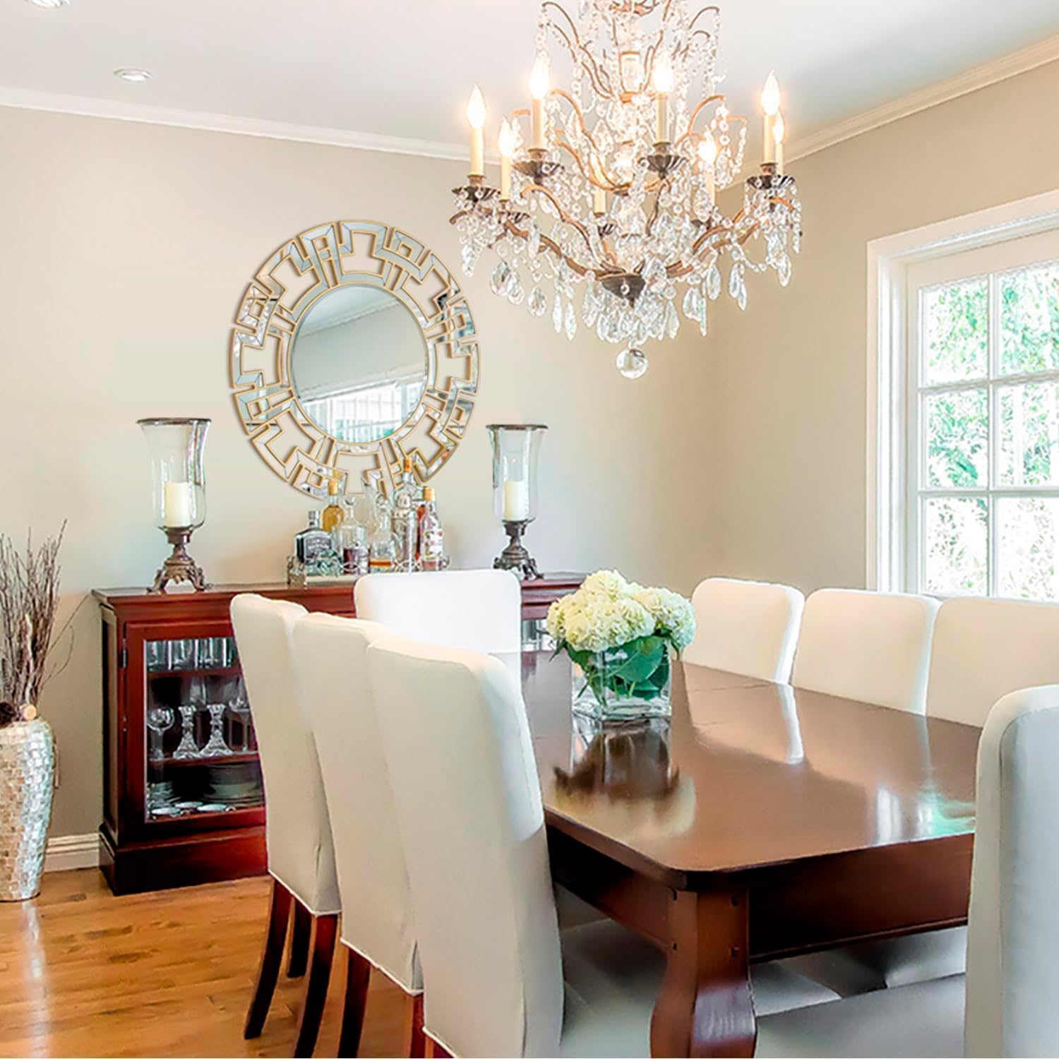 Beveled Luxe Black Wall Mirror — 32" - View 4