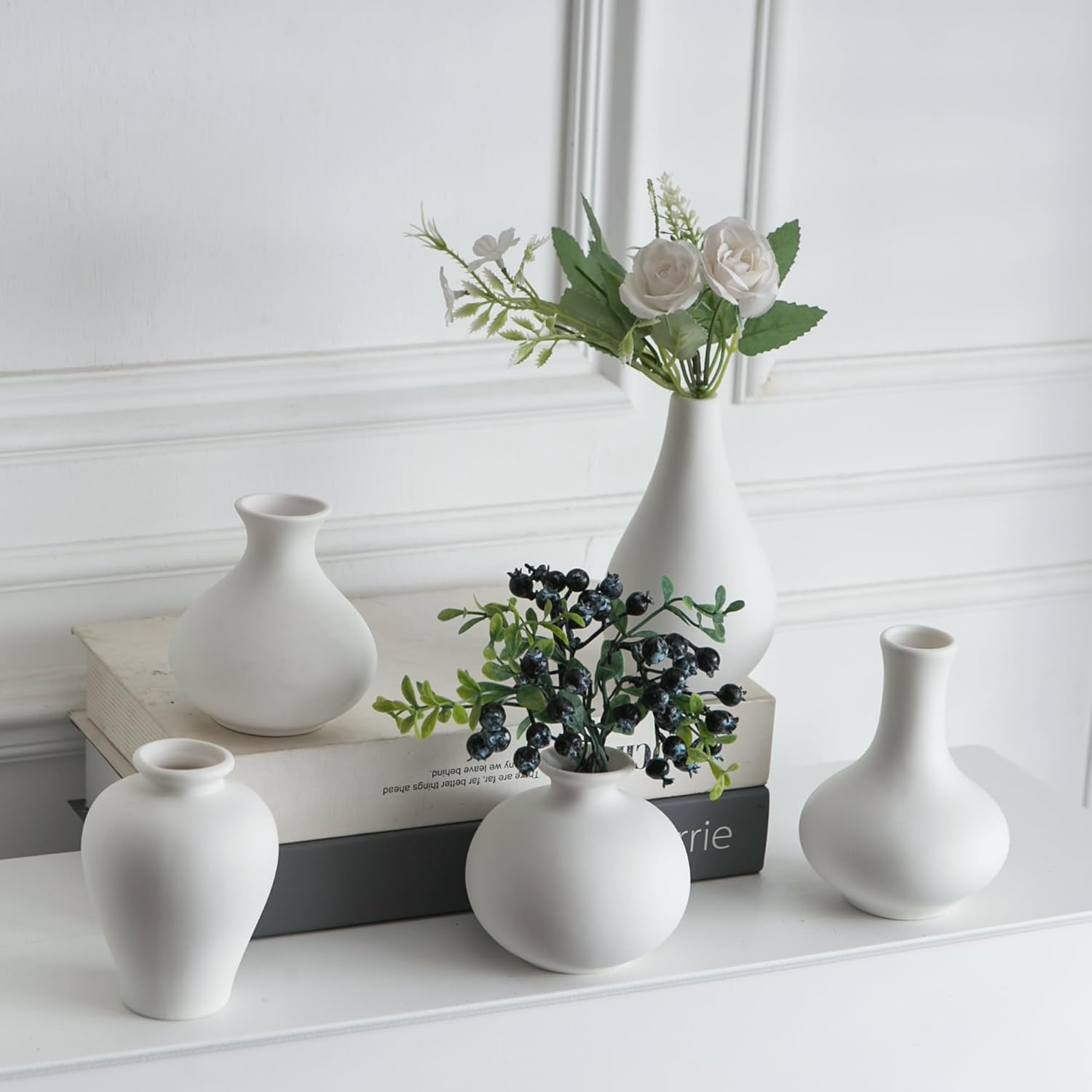 Farmhouse Black Decorative Vase — Set of 5 - View 9