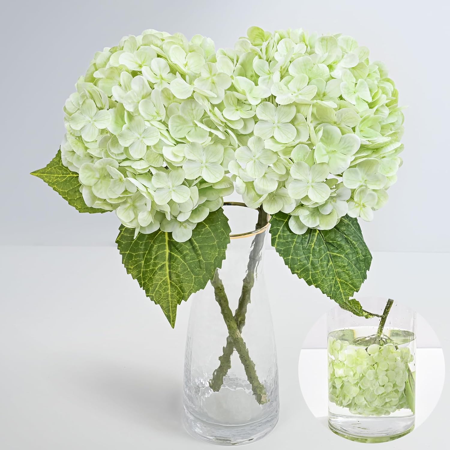 Blue Artificial Flowers — 2Pcs