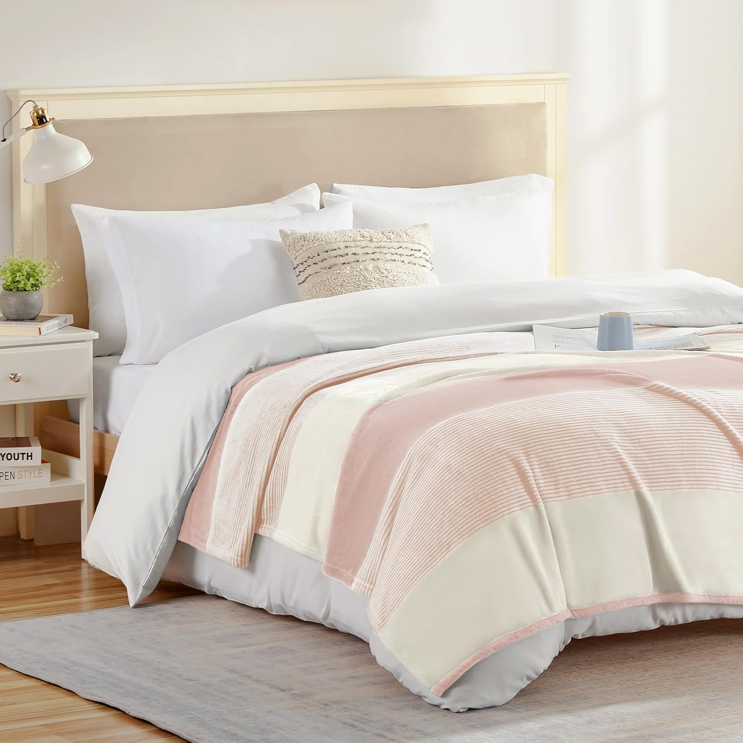 Beige Throw Pillow — 60" - View 7