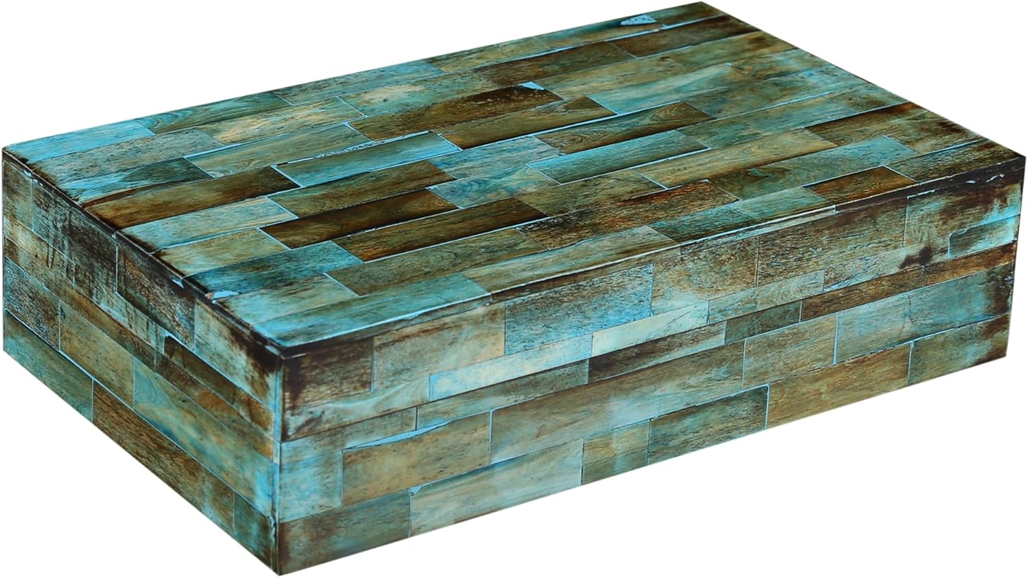 Blue Storage Basket — 5" — VERDIGRIS