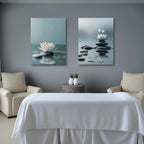 Framed Modern Black Canvas Wall Art — 16" - View 4