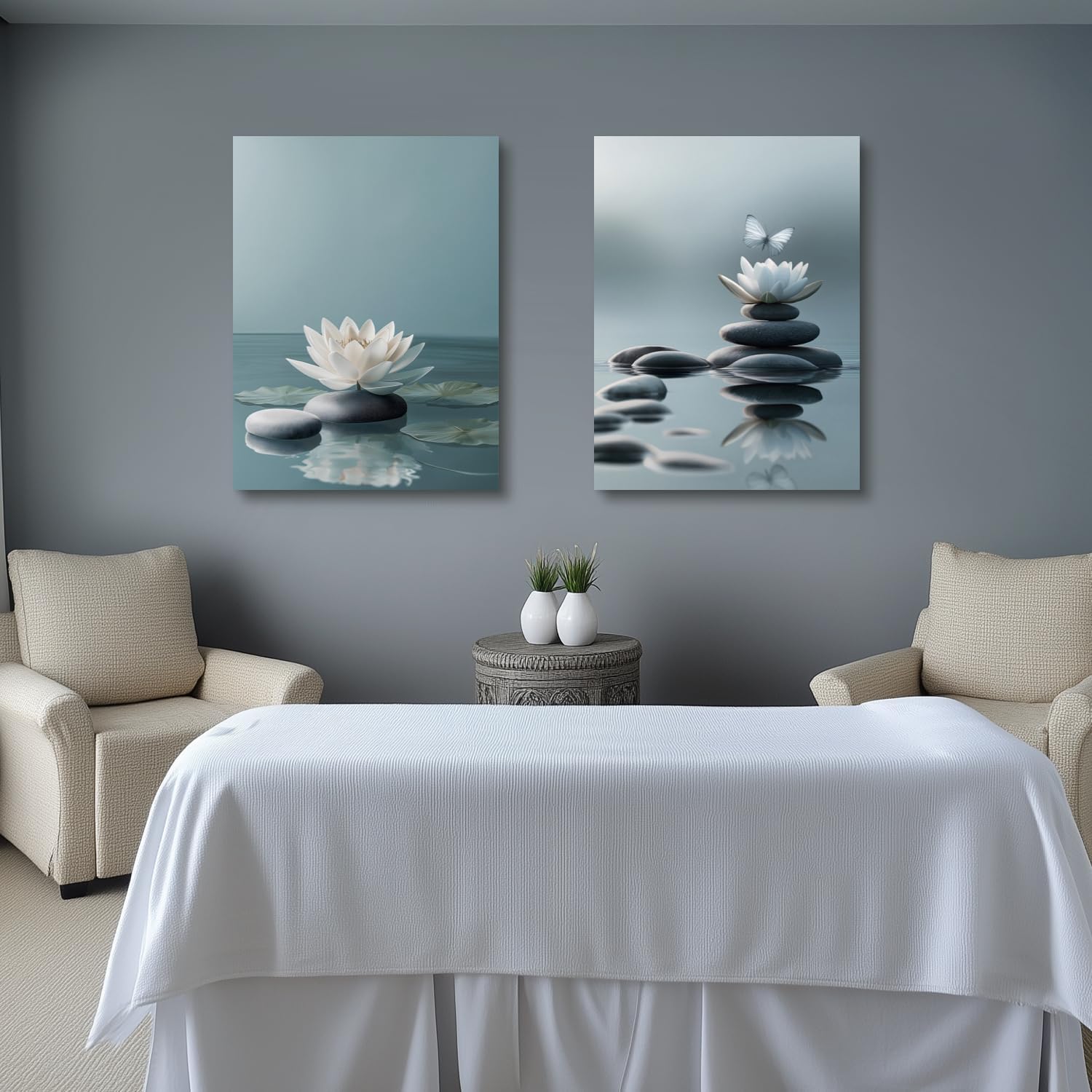 Framed Modern Black Canvas Wall Art — 16" - View 4