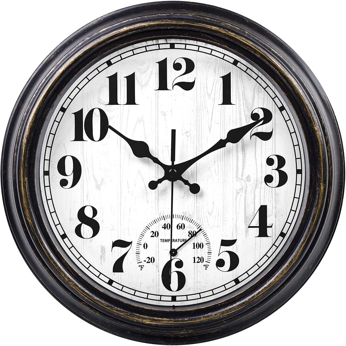Vintage Black Wall Clock — Blackgold