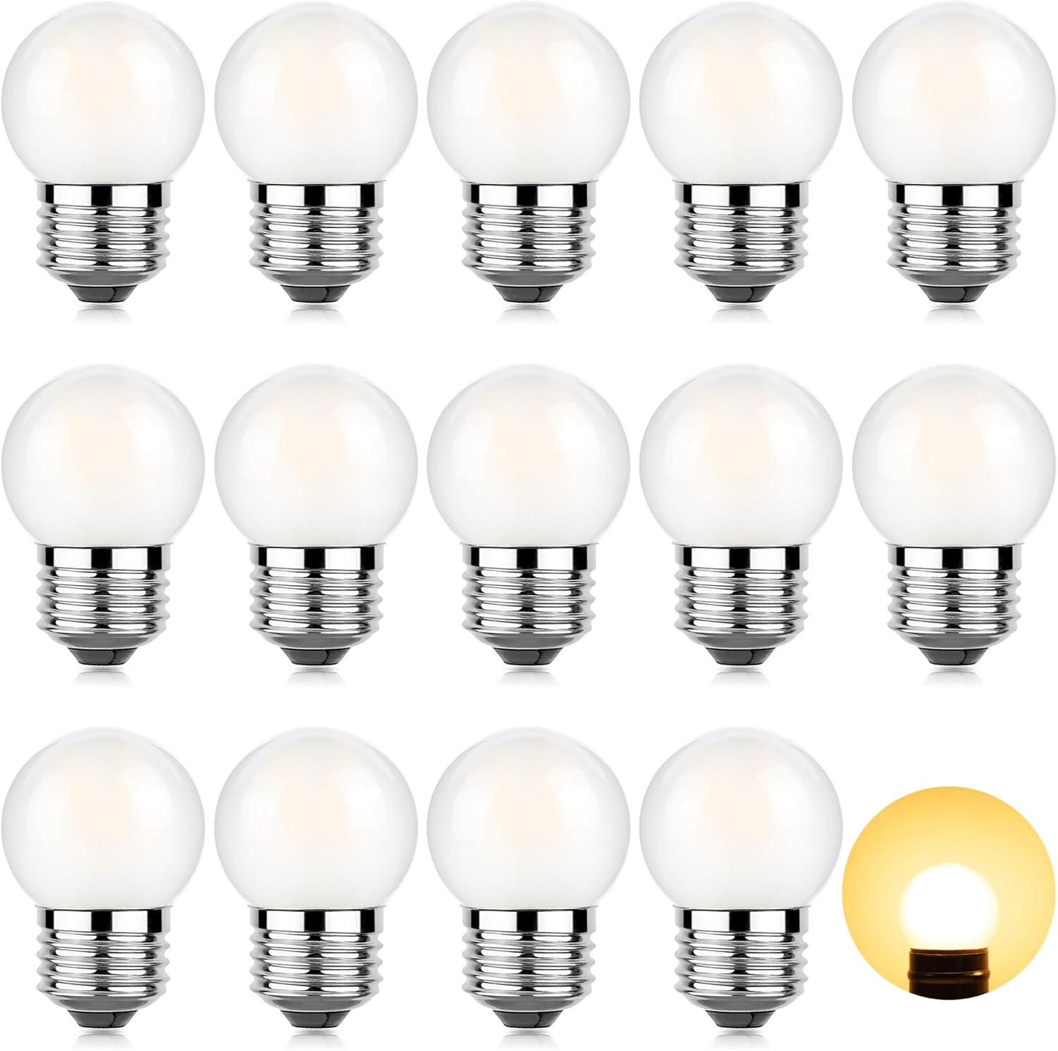 Dimmable Metal LED Bulb — 15pcs 3w= 25w 2700k Frosted