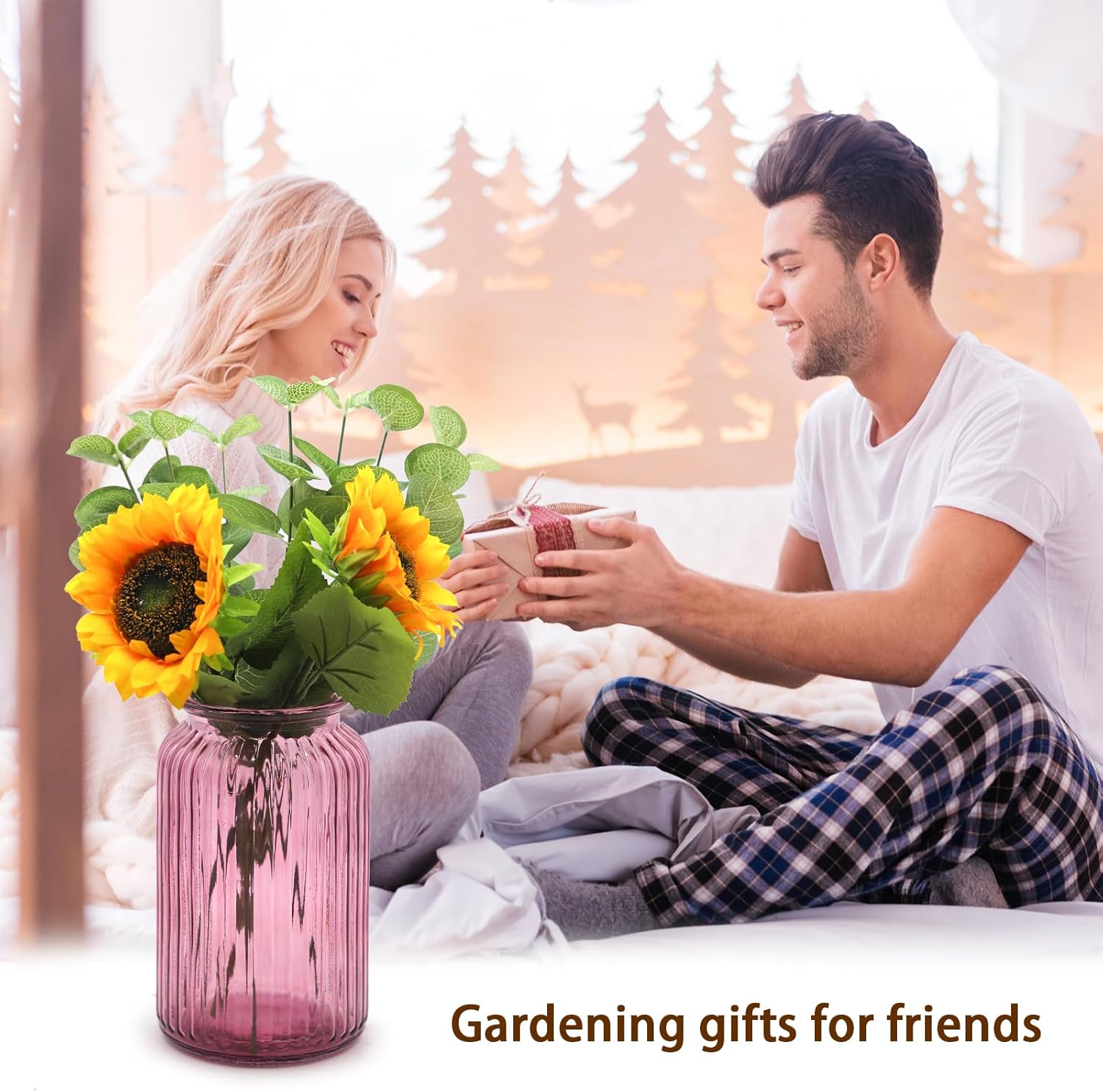 Modern Black Flower Vase - View 7
