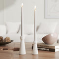Black Candle — Set of 2 — White