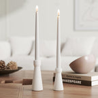 Black Candle — Set of 2 — White