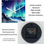 Battery Operated Modern Black Wall Clock — 16" - View 7