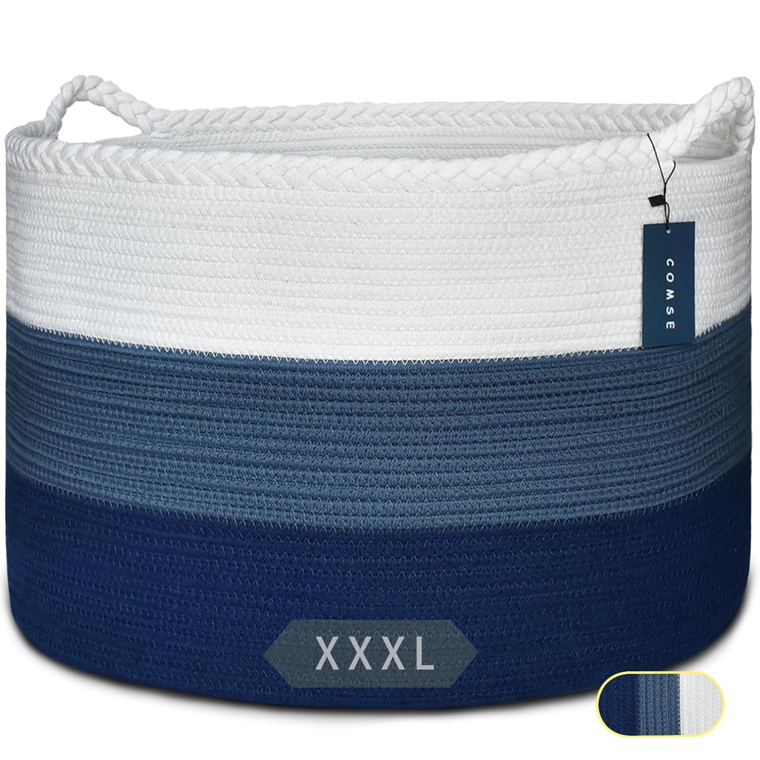 Boho Black Throw Pillow — White & Cadet Blue & Navy Blue