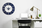 Battery Operated Modern Metal Wall Clock — 27" - View 7