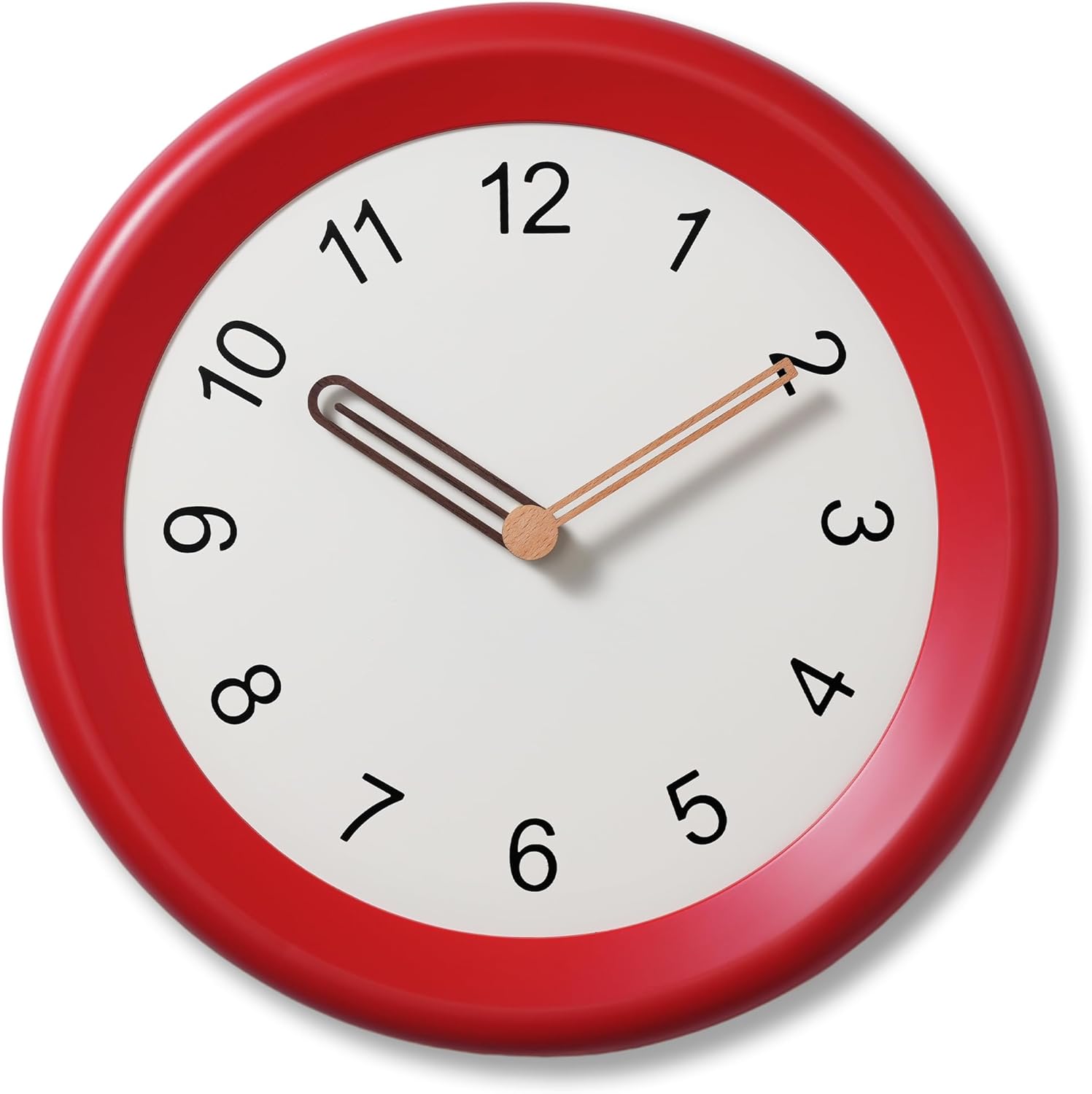 Battery Operated Luxe Black Wall Clock — 18" — 10 Inch