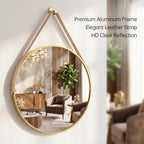 Luxe Black Round Mirror — 20" - View 2
