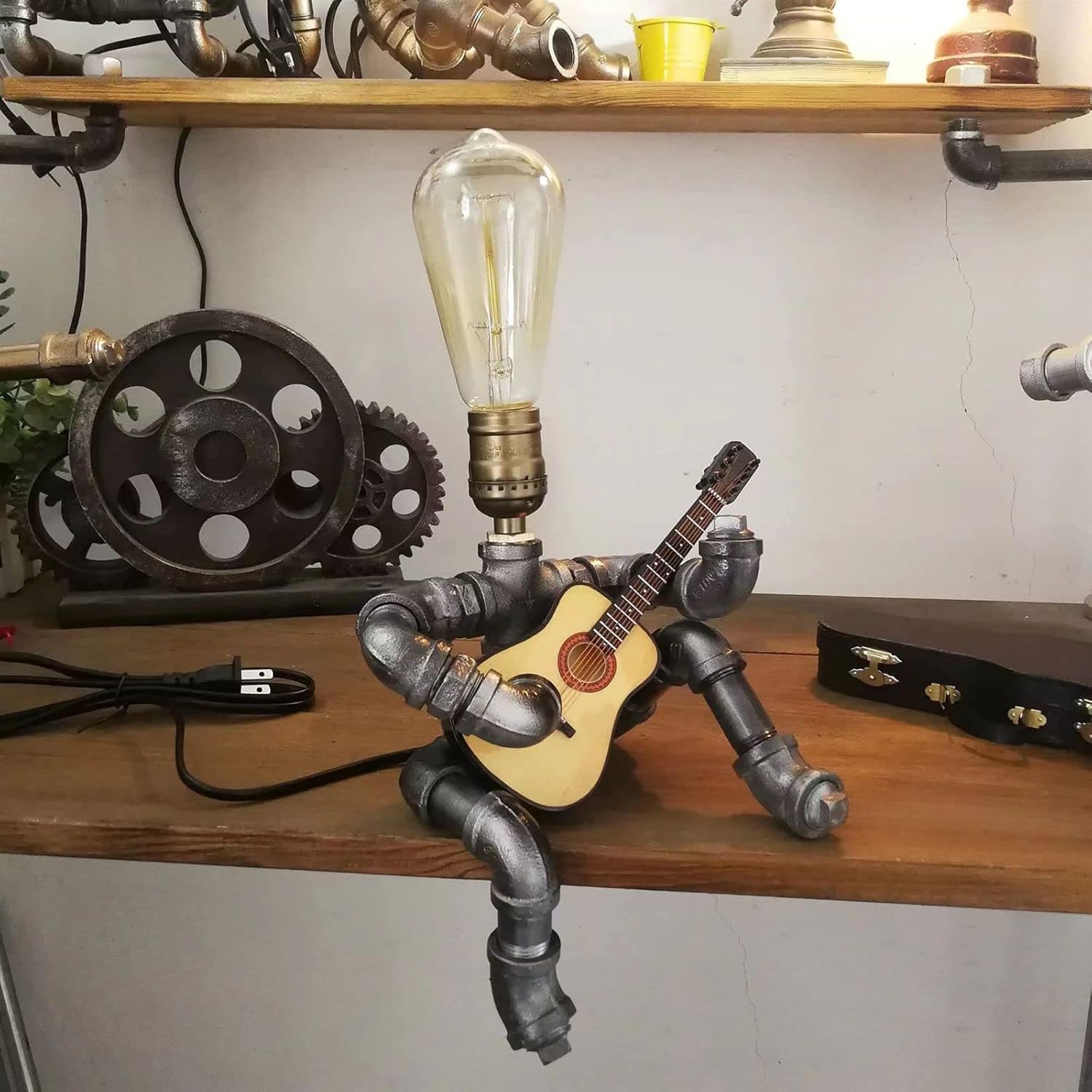 Adjustable Brown Desk Lamp - View 5