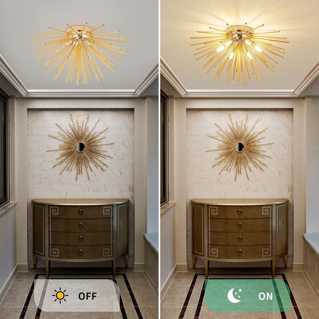Luxe Black Chandelier — 6-Light - View 7