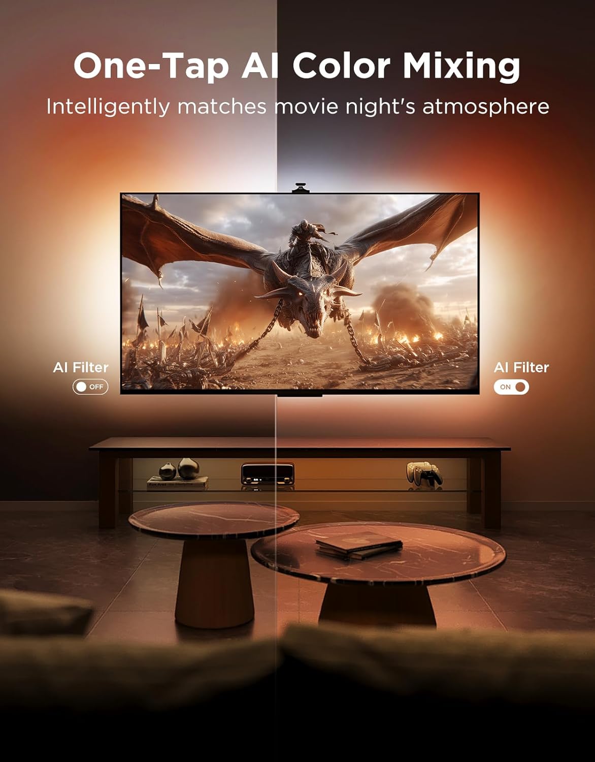 Smart Metal LED Strip Lights — 75" - View 6