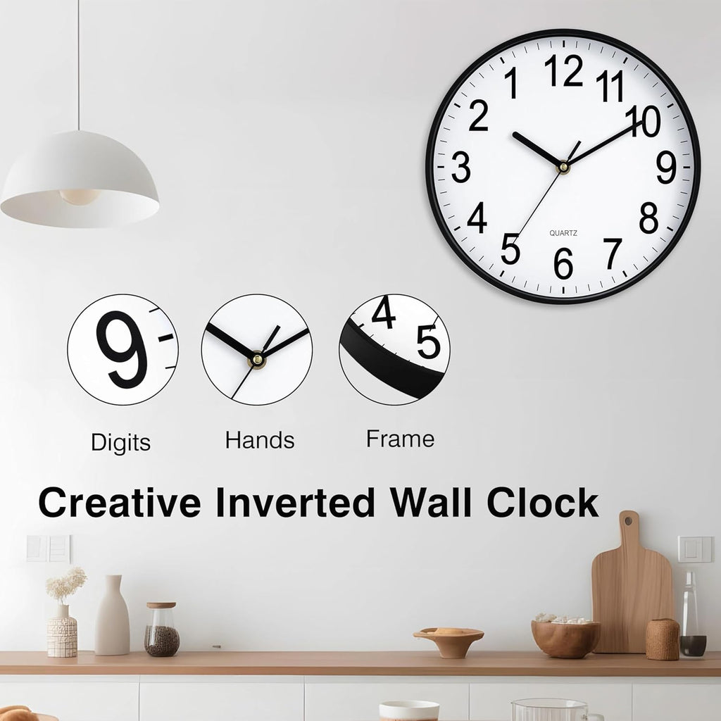 Battery Operated Wall Clock — 10" - View 8