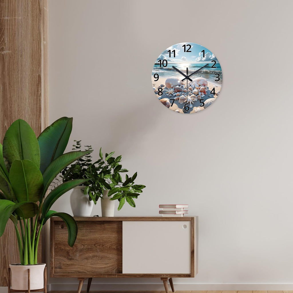 Battery Operated Black Wall Clock — 16" - View 3