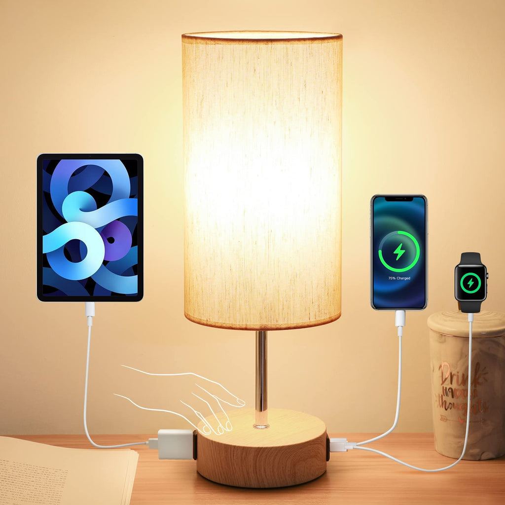 Dimmable Black Bedside Lamp