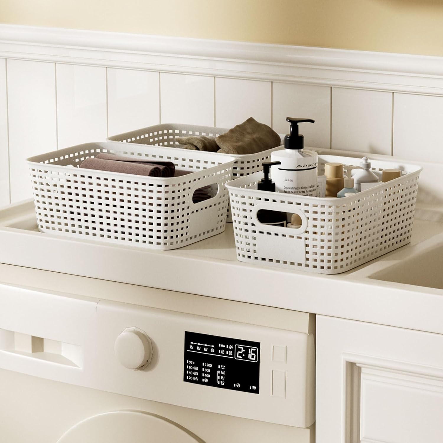 Beige Storage Bin — 10x7 - View 7