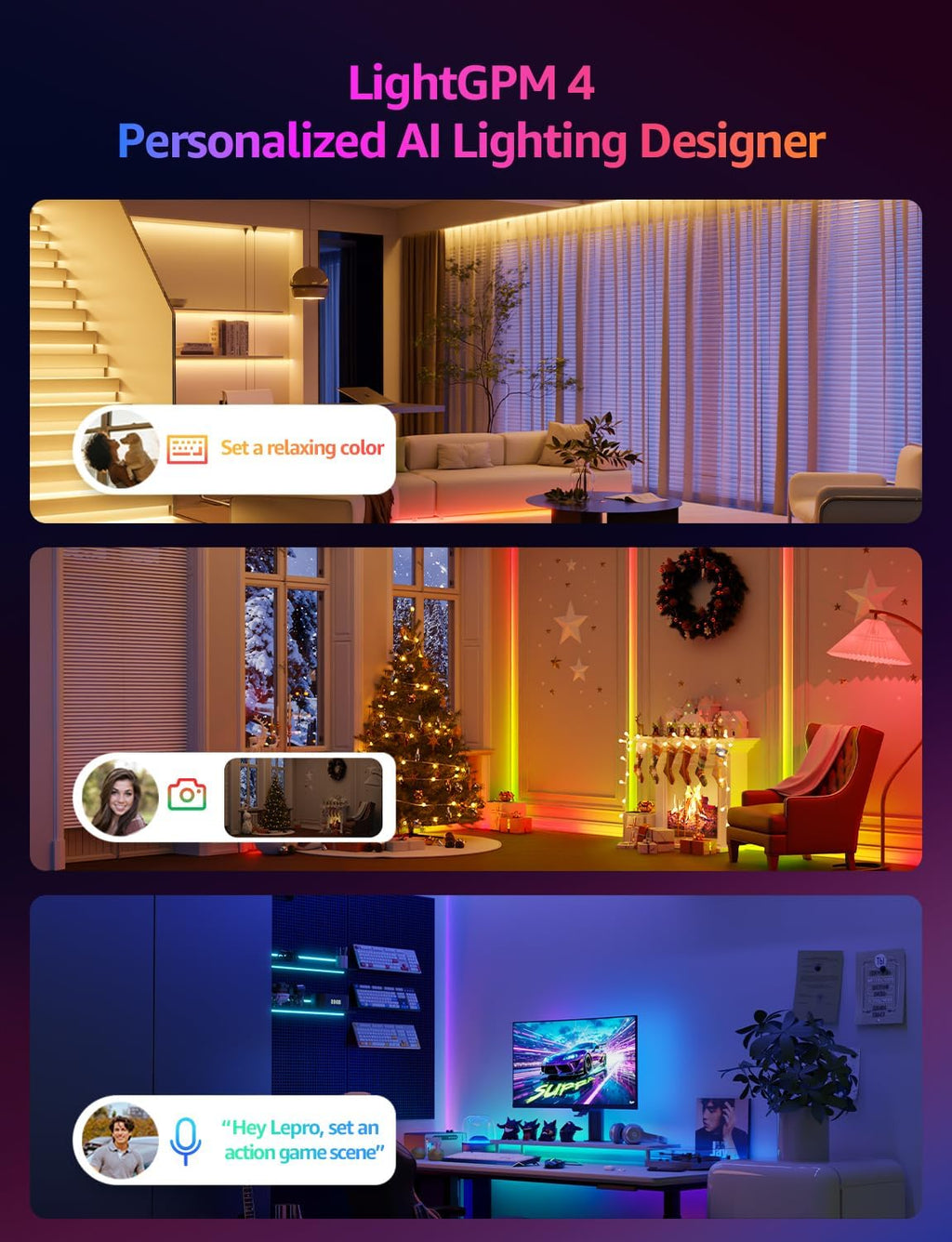 Smart Metal LED Strip Lights - View 2
