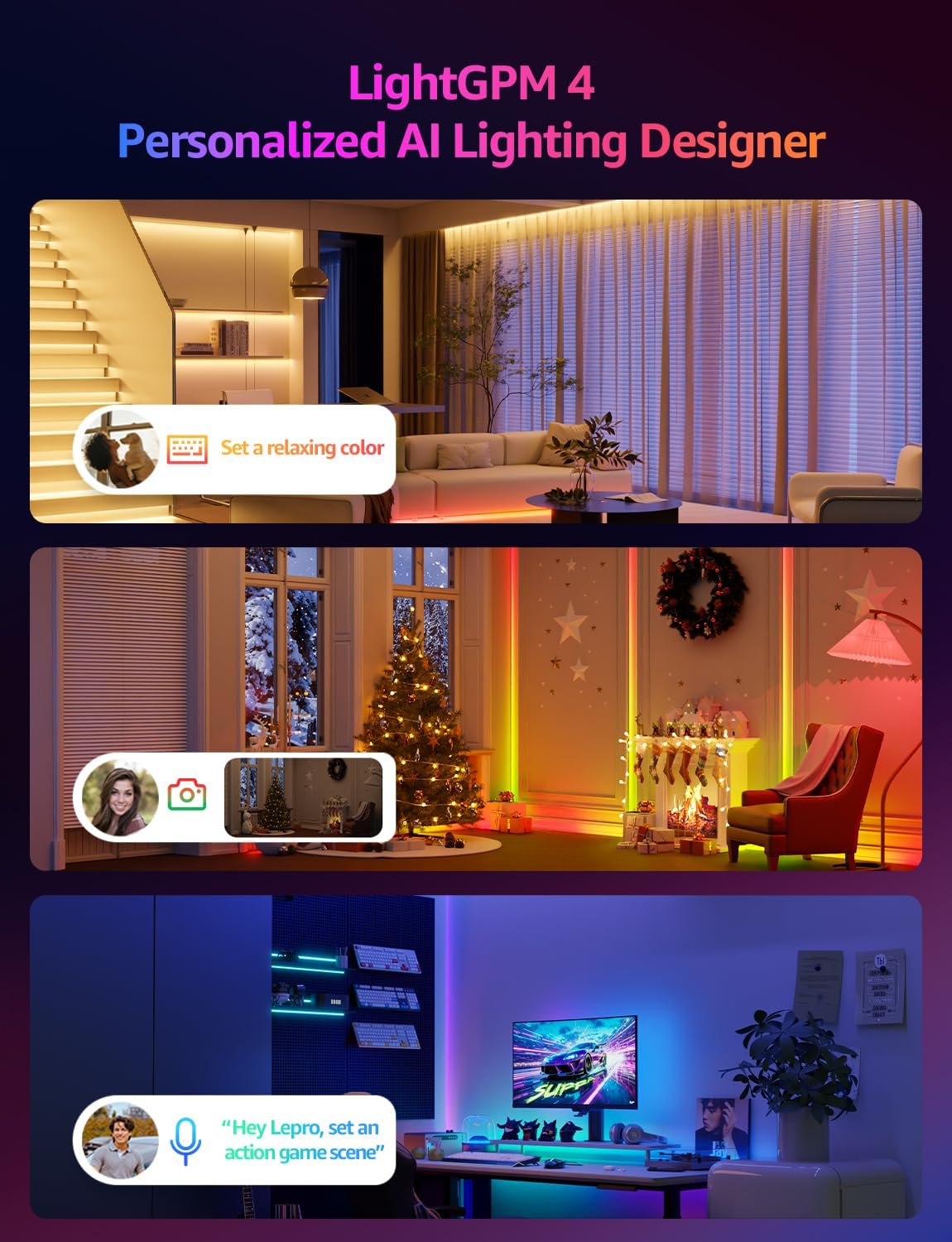 Smart Metal LED Strip Lights - View 2