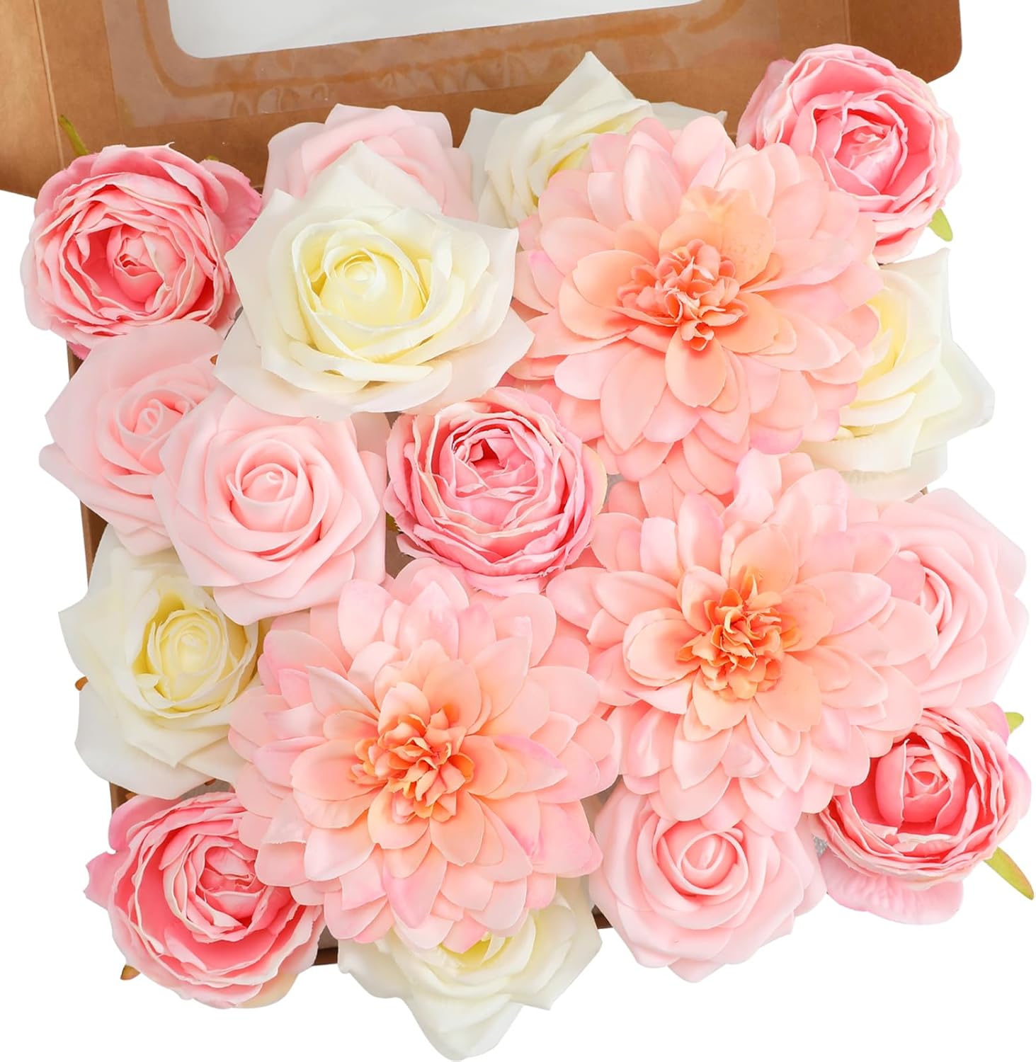 Blue Artificial Flowers — Peach Pink