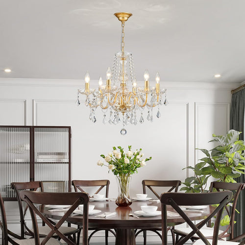 Adjustable Luxe Black Chandelier — 27" - View 2