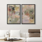 Framed Modern Fabric Wall Art — 24" - View 2