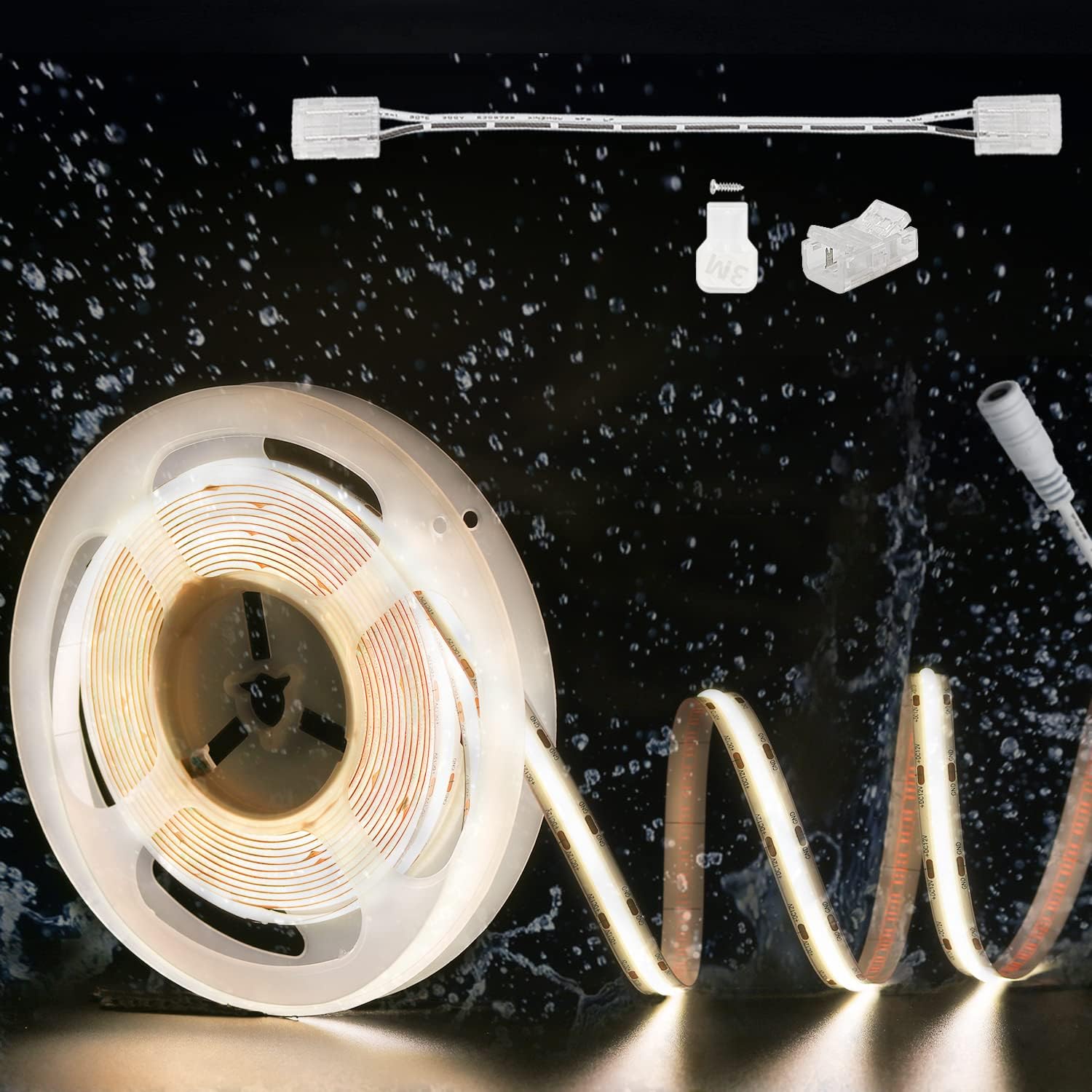 Metal LED Strip Light — 4000K/20ft-IP65 Waterproof